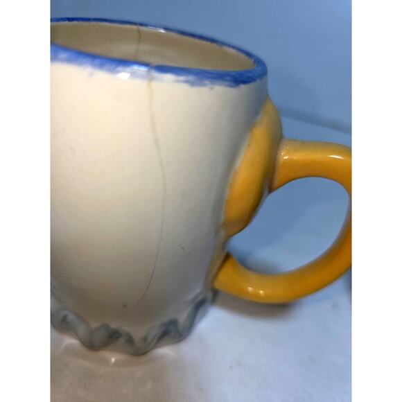 VTG TWO Ceramic Child Carousel Mug Cup Anthropomorphic Giraffe "All Gone" Japan - Picture 6 of 16